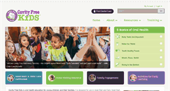 Desktop Screenshot of cavityfreekids.org